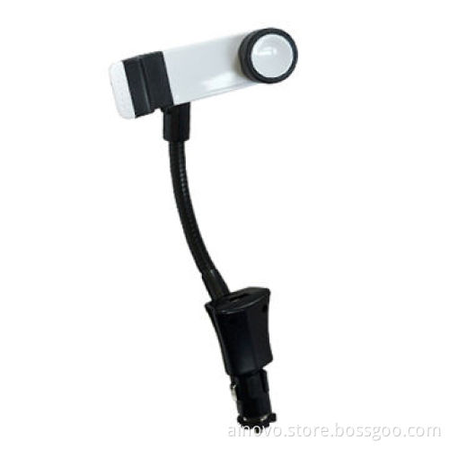 Car holder with charger for mobile phone, adjustable neck, cheap